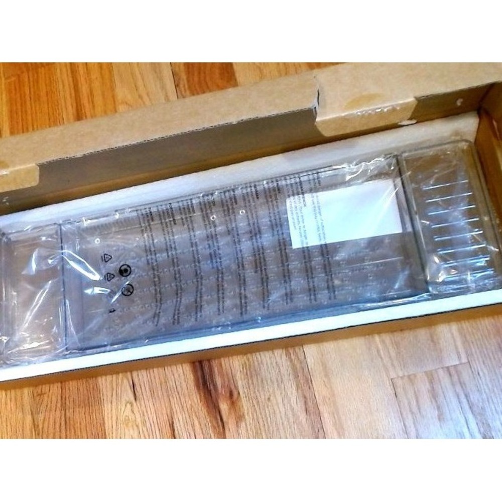 Expandable Bathtub Tray, Clear Plastic, BRAND NEW IN BOX - Picture 1 of 3